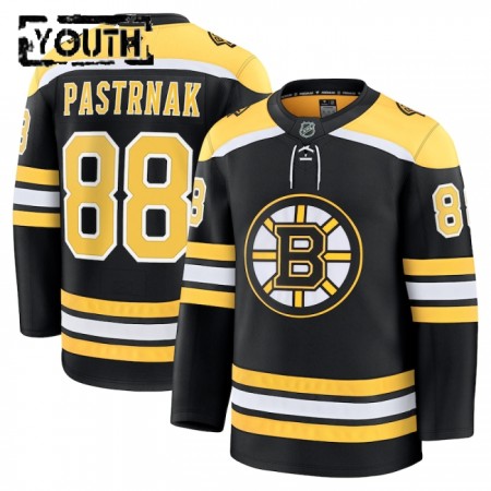 Lapsille NHL Boston Bruins Pelipaita Fanatics Premium David Pastrnak 2024-25 koti Musta